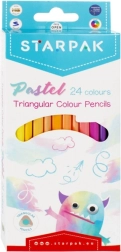 Lápices de colores pastel triangulares – 24 colores
