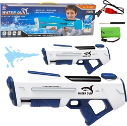Pistola de agua eléctrica de 61 cm, blanca