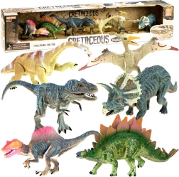 Set de dinosaurios - figuras pintadas
