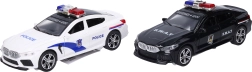 Coche de policía de fricción con efectos de luz y sonido - 1 unidad