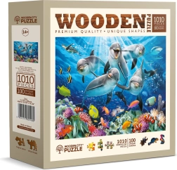 Rompecabezas de madera Delfines felices 1010 piezas WOODEN CITY