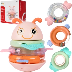 Torre con música abeja: juguete interactivo para bebés