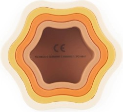 Bieco flor apilable de silicona Chocolate Bliss