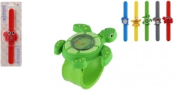 Reloj infantil de silicona con correa autoajustable (slap) Mundo Marino