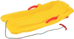 Trineo de plástico con frenos Baby Mix KAROL amarillo