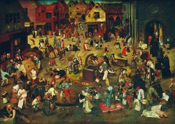 Puzle BLUEBIRD La lucha entre el carnaval y la Cuaresma 1000 piezas