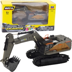 Excavadora metálica de orugas con brazo móvil Huina 1:50
