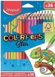 Lápices de colores MAPED Color'Peps, 36 uds.