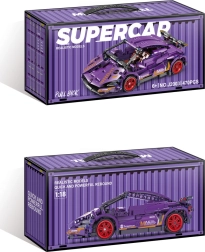 Set de construcción coche deportivo morado 470 piezas