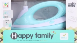 Plancha de juguete de plástico con pilas y pulverizador de agua