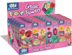 Mini fábrica de flores Clementoni – set creativo para fabricar flores de papel