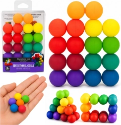 Bolas magnéticas de colores Montessori – juego lógico y antiestrés