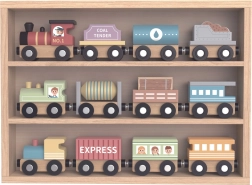 Trenes de madera con imanes Tooky Toy