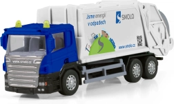 Camión de basura con cabina metálica y caja de plástico SMOLO 15 cm