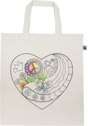 Bolsa de algodón para colorear – corazón