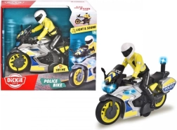 Motocicleta policial con motorista 17 cm