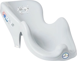 Tumbona de baño para bañera – búho, gris