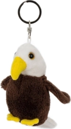 Llavero de peluche águila 9 × 6 cm