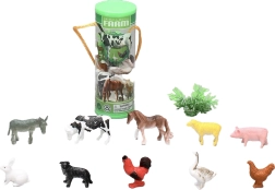Set de animales de granja 3,5–6 cm, 12 uds