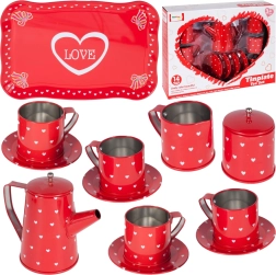Juego de té Love – set de lata para niños