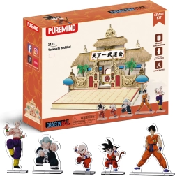 Puremind modelo 3D de madera DRAGON BALL Tenkaichi Budokai – puzzle DIY de escena