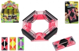 Rompecabezas antiestrés rectangular con bolitas, plástico 4 × 8 cm