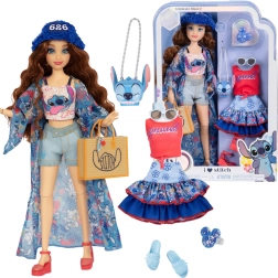Muñeca de moda Disney ILY 4Ever con estilo STITCH y set de accesorios 30 cm