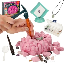 Excavación de gemas: kit científico infantil con minerales