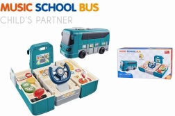 Autobús interactivo plegable con volante para niños