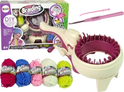 Kit creativo para tejer y trenzar con máquina de tejer y 5 colores de hilo