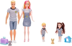 Woodyland familia moderna con mascotas