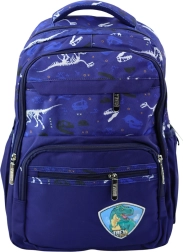 Mochila escolar Dino T-Rex azul 20L