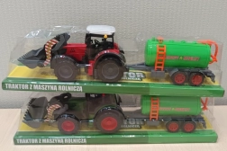 Tractor con máquina agrícola