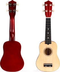 Ukulele de madera para niños con cuerdas de nailon de ECOTOYS