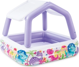 Piscina infantil hinchable con toldo DINOSAURIOS INTEX