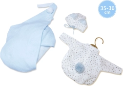 Conjunto con saco colgante para muñeca NEW BORN 35–36 cm