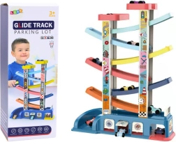 Pista de deslizamiento colorida para cochecitos – 6 cochecitos