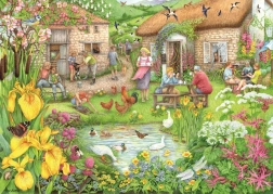 Puzzle Cafetería de granja en el valle 1000 piezas