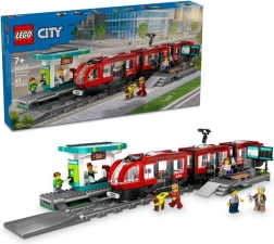 LEGO® City 60423 Tranvía y parada en el centro de la ciudad