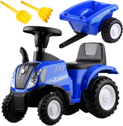 Correpasillos infantil tractor con remolque New Holland