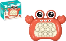 Cangrejo interactivo: juego electrónico de memoria con botones tipo pop it