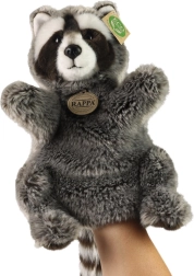 Títere de mapache de peluche 28 cm ecológico