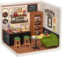 Casa en miniatura Rolife Taberna Cheers – kit DIY con iluminación LED