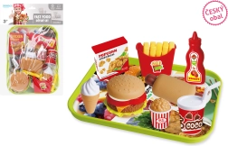 Juego de Comida Rápida con bandeja para niños