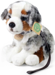 Perro de peluche Pastor Australiano Eco-Friendly sentado 27 cm