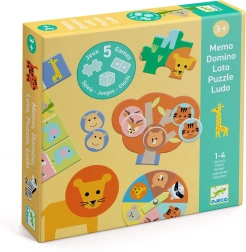 Djeco set de 5 juegos – animales de la sabana