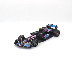Modelo metálico Bburago 1:43 Alpine A524 F1 2024 #10 Pierre Gasly en caja de regalo