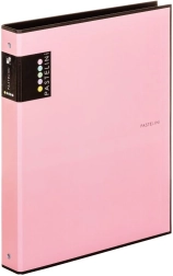 Archivador A4 PASTELINI rosa, de 4 anillas, laminado