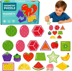 Puzle magnético de frutas: 30 piezas para la nevera y la pizarra magnética