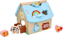 Casita de madera con animalitos Lelin